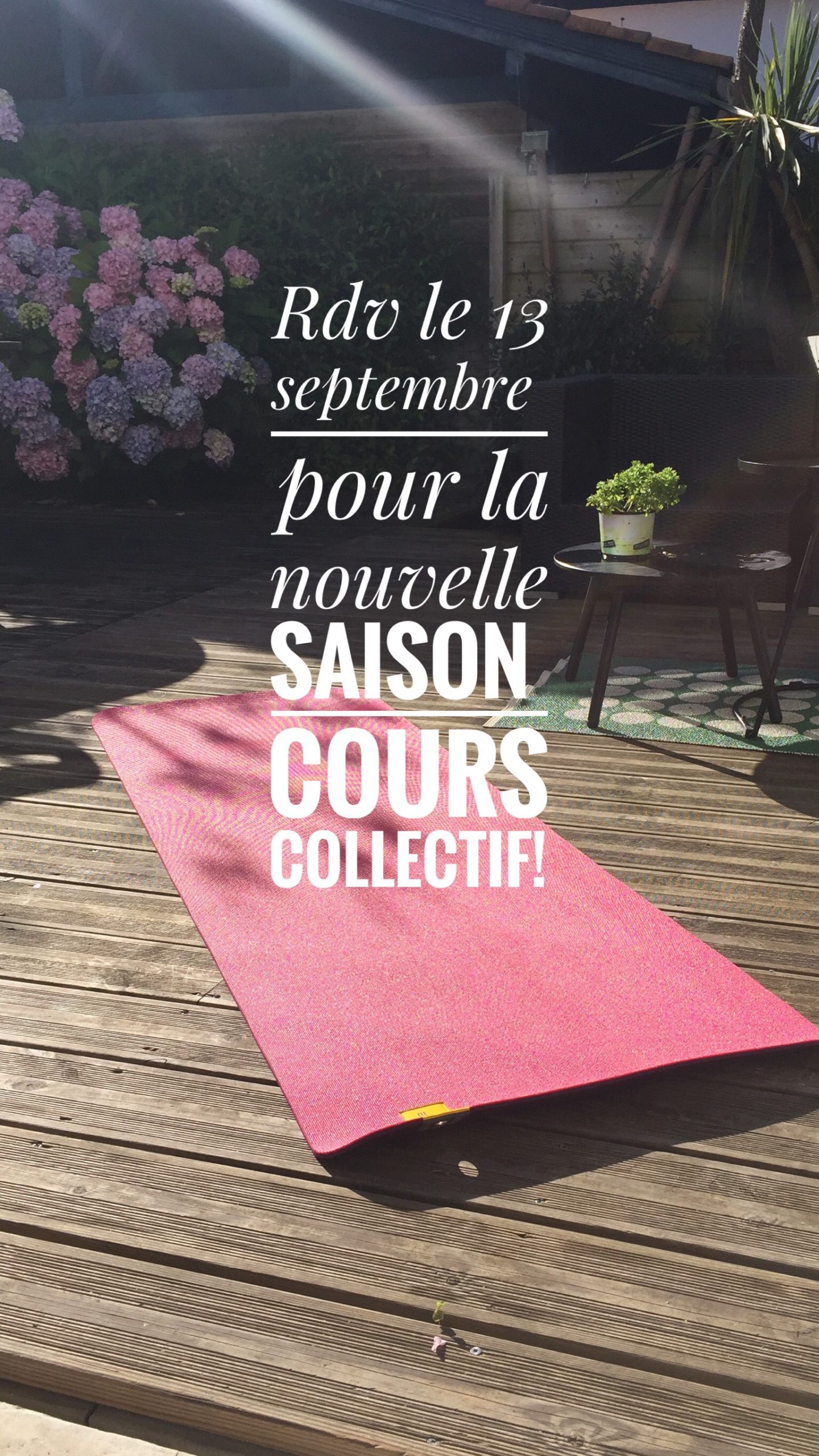 13 sept. 2021: nouvelle saison de yoga